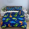 Kids Dinosaur Print Bedding Set Multiple Sizes Kid'S And Adults' Bedroom Exquisite 3Pc Bedding Set, Gift