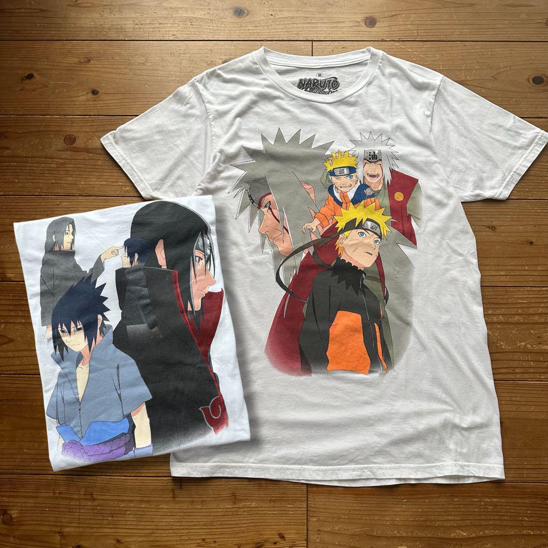 

[USED] Rare Naruto Shippuden Naruto Jiraiya Sasuke Itachi Official Anime T-Shirt