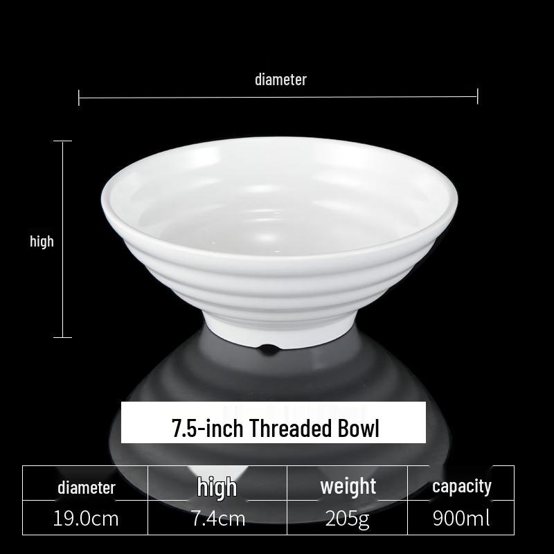 Ruhan A8 7.5-inch Melamine Noodle Bowl
