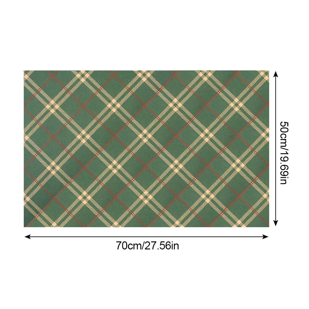 1Pc DIY Craft Paper for Party Birthday Halloween Wedding Gift Retro Christmas Single-sided Wrapping Paper Kraft Packaging Paper