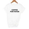 Coffee Favor Print Streetwear T Shirt Summer Women Tees Harajuku Vintage Tops Camisas Mujer Ropa