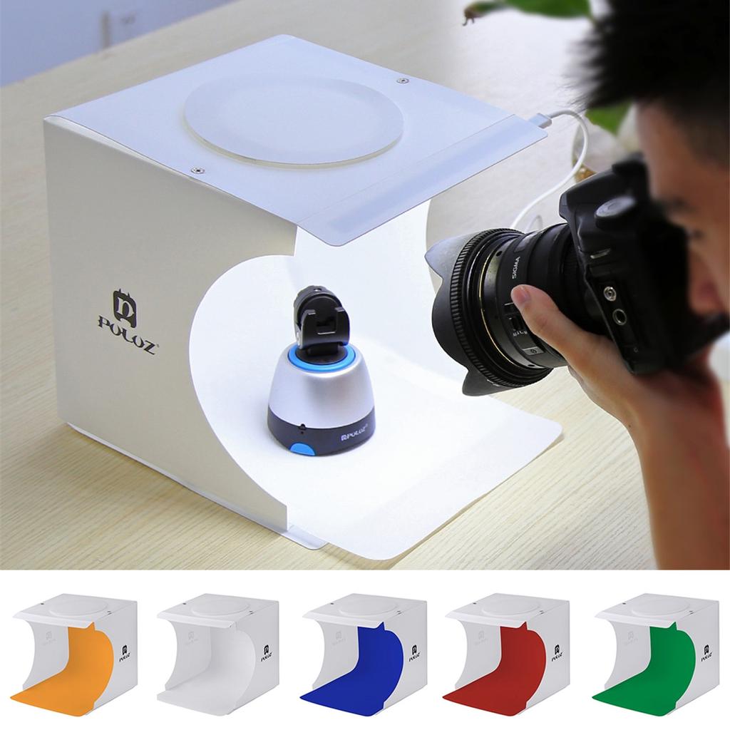 Mini Scatola Luminosa LED Per Fotografia - Pieghevole, Portatile, Con 6 Fondali, Per Gioielli, Oggetti Piccoli, Studio Fai Da Te