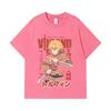 275 GSM Washed T-shirts 100% Cotton Vinland Saga V1 Thorfinn Print Unisex Heavy Cotton T Shirt