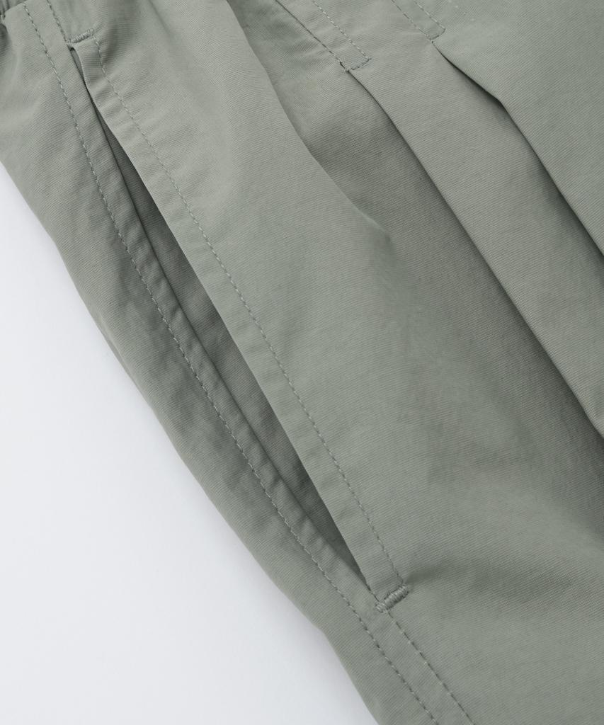 FRIZMWORKS Crispy Nylon Two Tuck Pants _ Sage Green