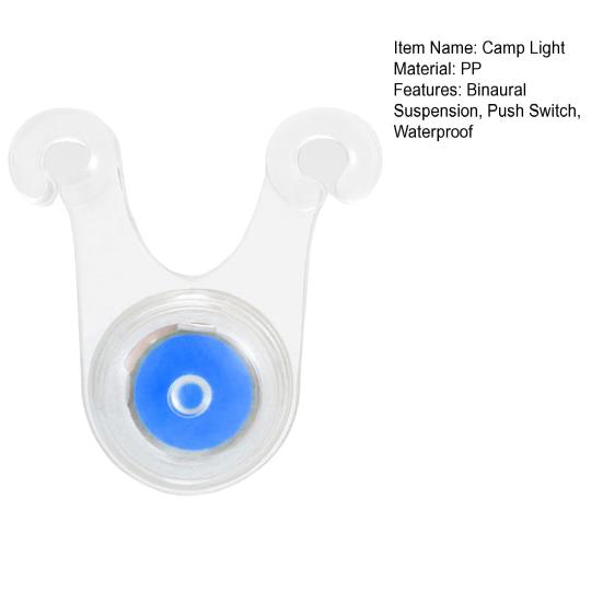 Camp Ambient Light Waterproof Binaural Suspension Push Switch Decorative Camping Tent Flashing Lights Outdoor Supplies
