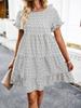 New Women's Casual Print Dress Spring and Summer Temperament Ranch Style Female Dress