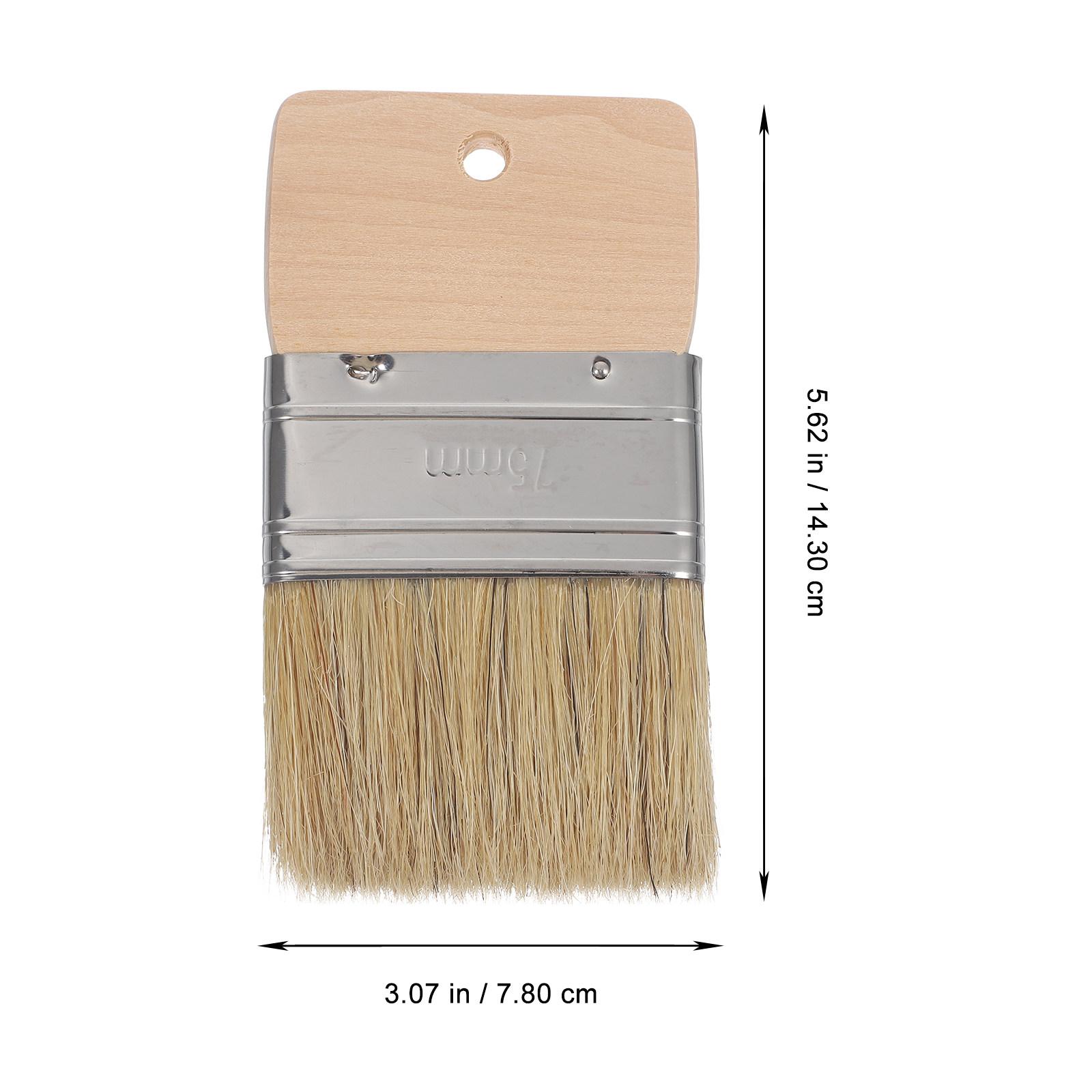 

Pig Bristle Brush Wood Handle Multi-Function Painting Cleaning Sand Remover Beach Accessories Furniture Paint Small Paint Brush світло-коричневого кольору