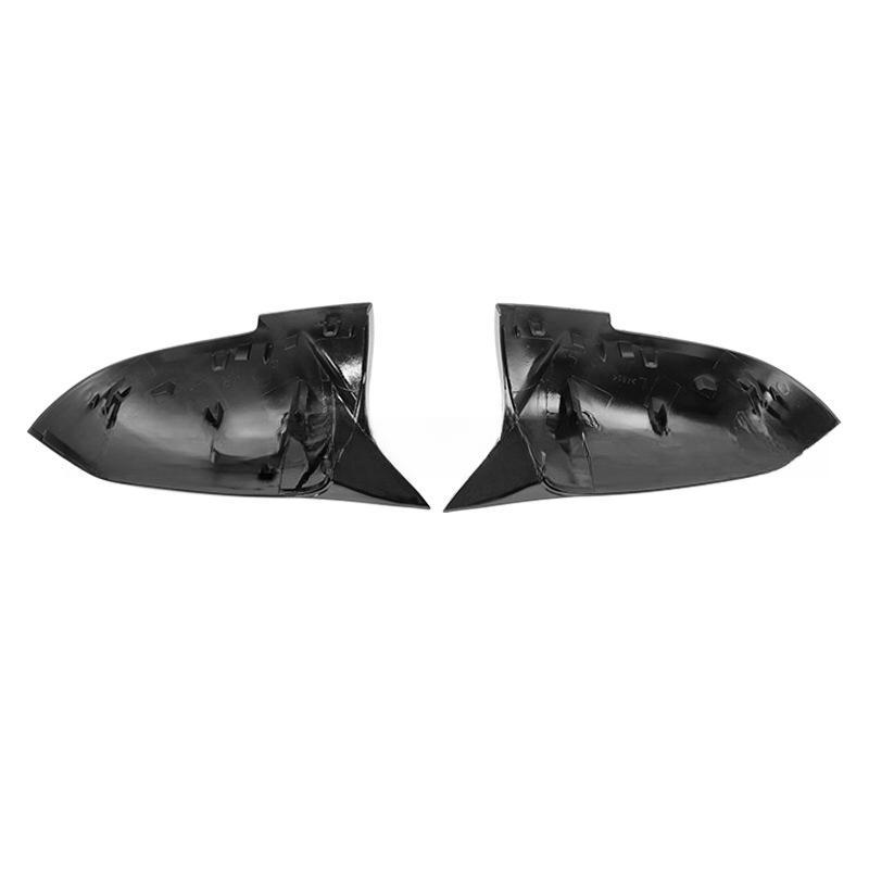 1Pair Side Rearview Wing Mirror Cover Caps For BMW 1 2 3 4 Series F20 F30 F31 F32 F34 F36 E84 2014 -2019 ABS Gloss Black
