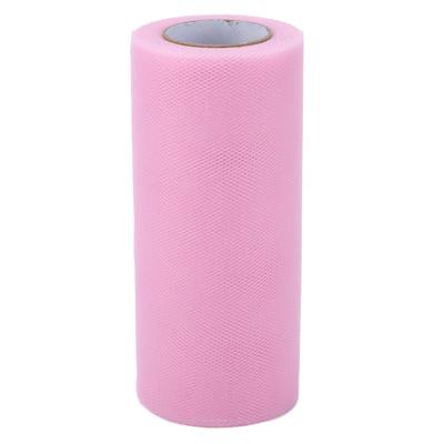 Tüllrolle 100 Yards Farbe Dekornetz Basteln für DIY Puppenkleidung HochzeitsdekorationRosa