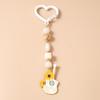 New Enamel Violin Guitar keychain Women Girls Musical Instrument Key Ring Pendant for Handbag Decor DIY Key Holder Jewelry Gift