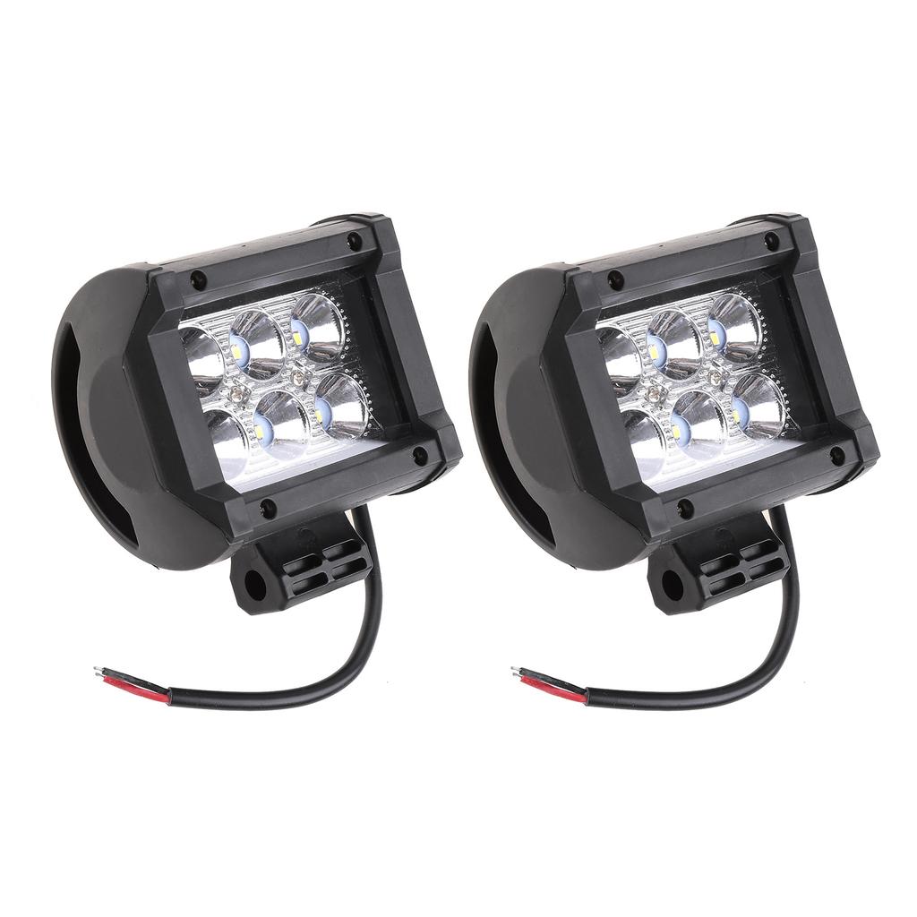 2Pcs 18W 1500LM Flood Led Off Road Lights Bright Driving Fog Light Boat Lights Driving Lights Led Work Light