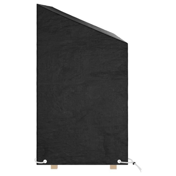 VidaXL Housse de banc de jardin 8 œillets 160x70x70-88 cm polyéthylène 319339