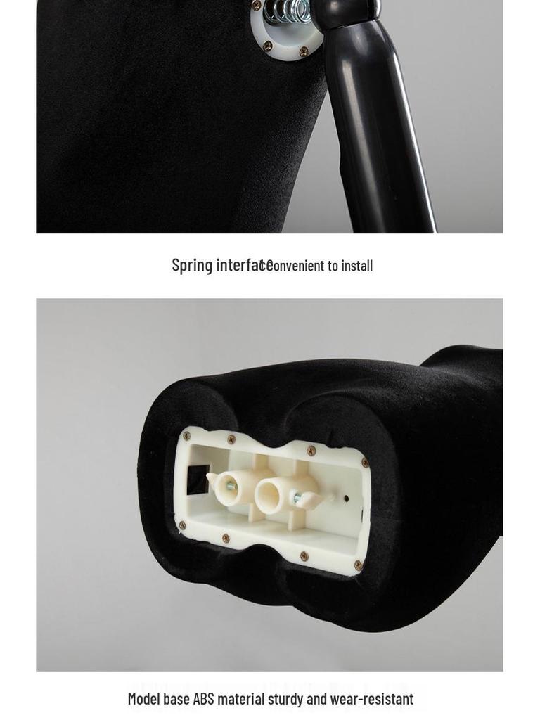 Korean Style Black Off-Shoulder Women's Half Body Mannequin with Right Angle Shoulder and Full Body Display Stand