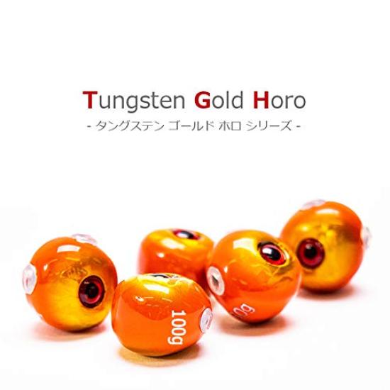 Set of 3 Tairaba Tungsten Sea Bream Rubber Orange Gold Tungsten Head Gold Holo Color Eyeball Color Tairaba Head High Purity Comes with Protective Tube