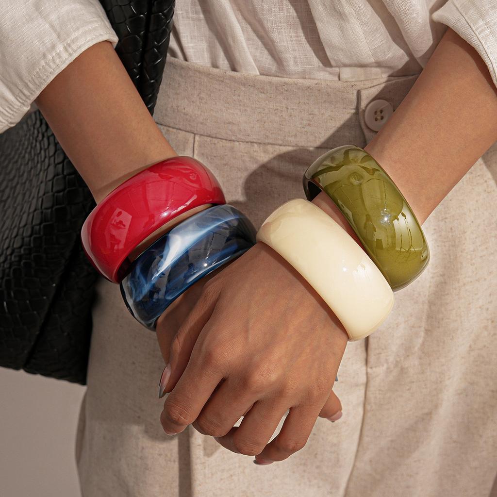 Acryl Wisch rundes Armband einfaches geometrisches Armband