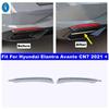 Chrome Rear Bumper Grille Fog Lights Lamps Eyelid Eyebrow Strips Cover Trim For Hyundai Elantra Avante CN7   Accessories