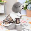 Koreanische Karo-Fleece Hunde-Winterjacke – Warmer Sherpa-Plaid-Mantel (S~XXL)