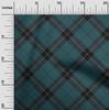 oneOone Cotton Flex Fabric Tartan Check Print Fabric By The Yard 40 Inch