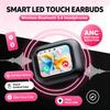 Wireless Bluetooth 5.4 Headset, Touch Screen with Noise Cancellation for Commuting & Home Office