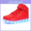 Zapatillas con Luces LED para Niños Recargables por USB de Caña Alta Casuales para Jugar en Invierno