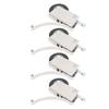 4Pcs Sliding Door Pulley Cam System Stainless Steel Mute Strong Bearing Hardware 40mm Diameter