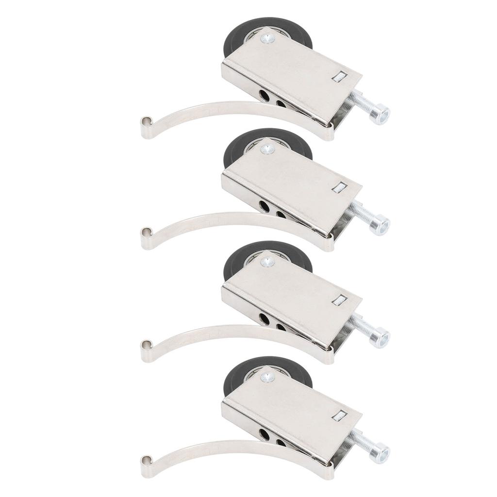 4Pcs Sliding Door Pulley Cam System Stainless Steel Mute Strong Bearing Hardware 40mm Diameter