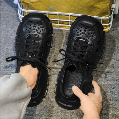 Modne Klapki Męskie Buty z Otworami Buty Wewnętrzne Gumowe Wyprzedaż Hurtowa Style 2025 Eva Luksusowe Letnie Antypoślizgowe H Sandały Męskie