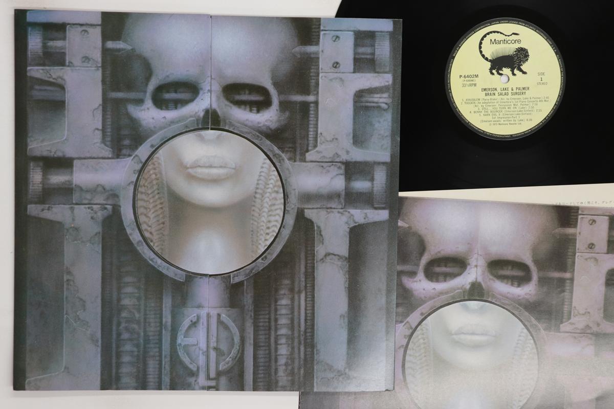 

LP Record EMERSON LAKE PALMER Brain Salad Surgery P6402M MANTICORE 1980 Japan Rock Used