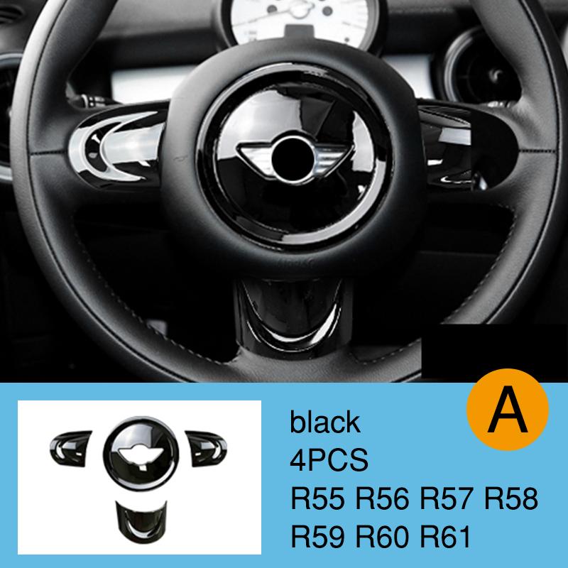 Car Steering Wheel Panel Multimedia Button Decorative Cover For BMW MINI Cooper JCW R55 R56 R57 R58 R59 R60 R61 Car Accessories