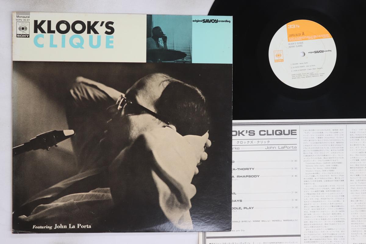 

LP Record KENNY CLARKE - Klook s Clique SOPU36SY CBS SONY Japan Jazz Used