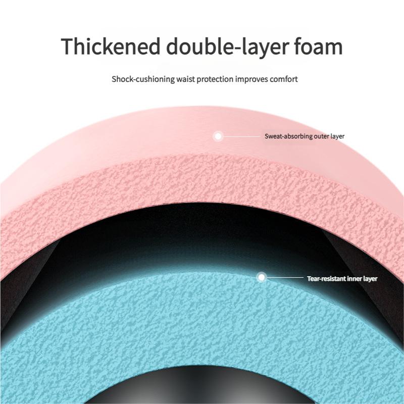 Adjustable Weighted Hula Hoop for Adults Kids, Detachable 6-Segment Fitness Hoop with Foam Padding for Core Training Waist Slimming