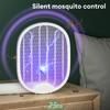 1PC Foldable Electric Mosquito Killer Fly Swatter Trap USB Rechargeable Mosquito Racket Insect Killer with UV Light Bug Zapper 3000V