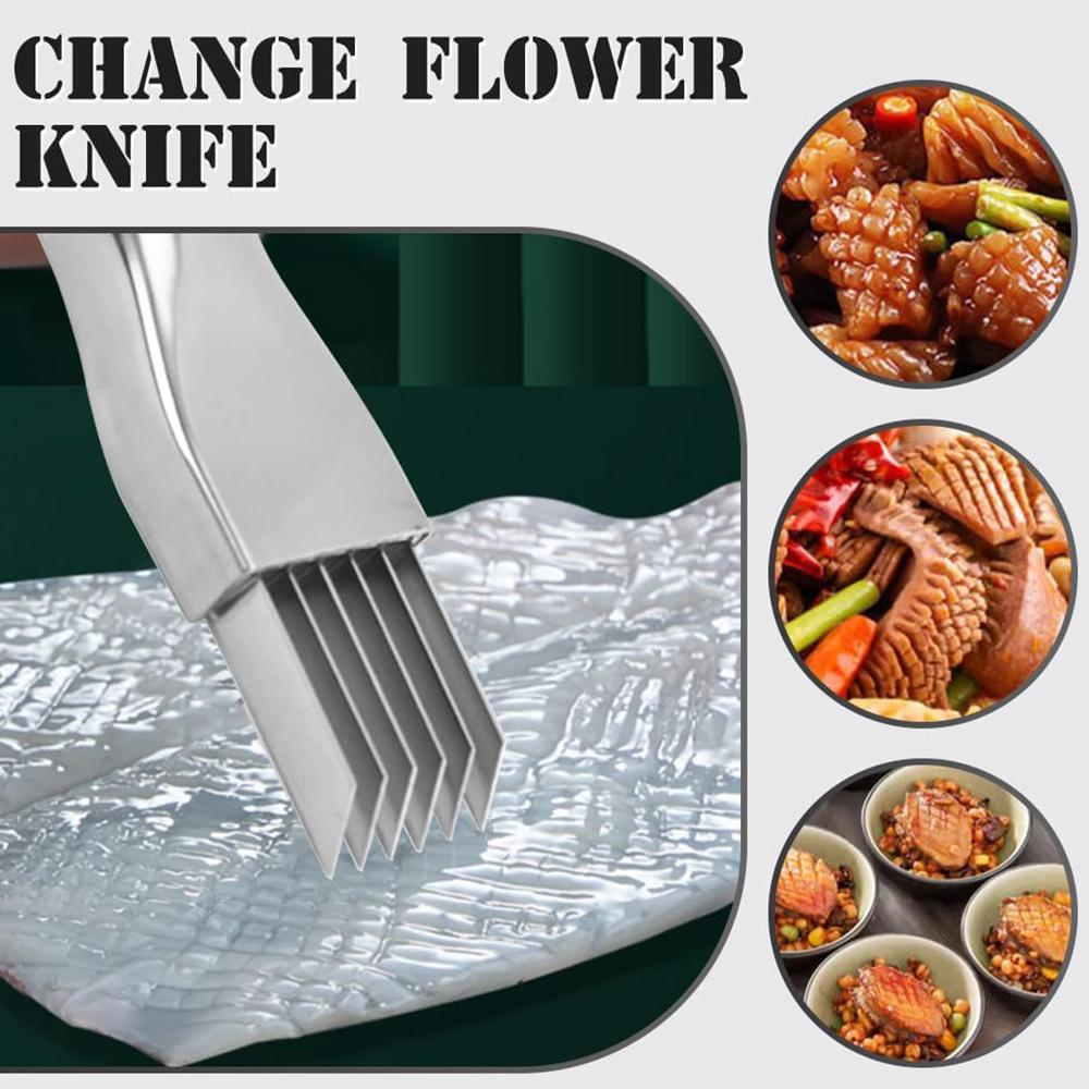 Stainless Steel Chopped Green Onion Knife Multifunctional Food Slicer Gadget