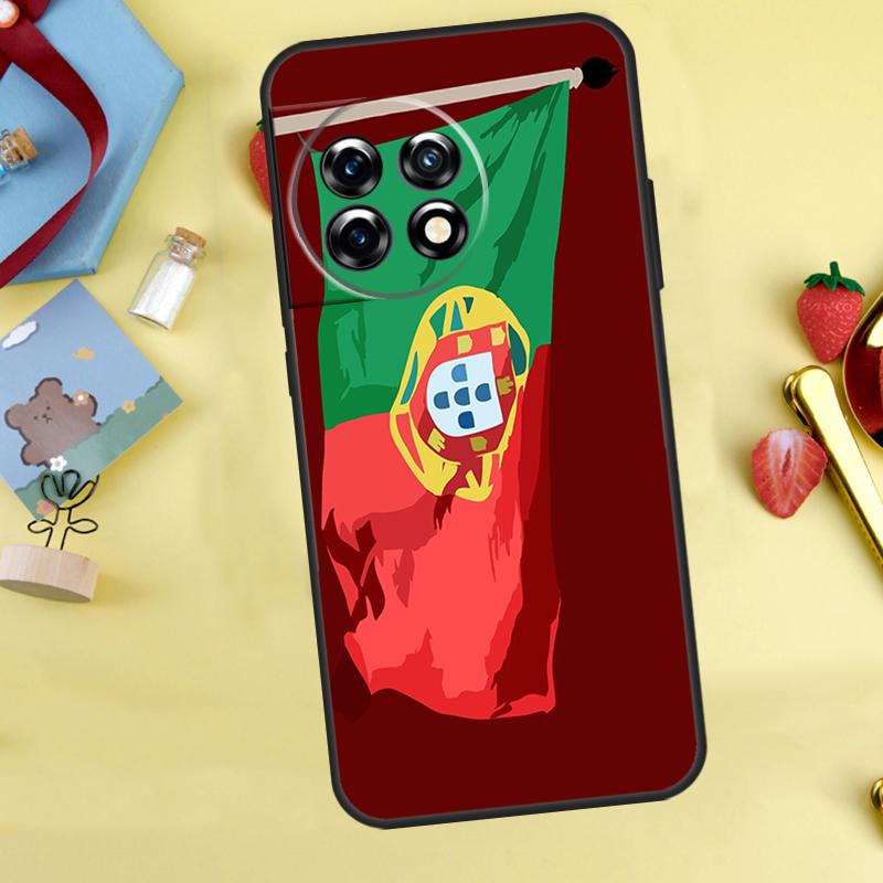 Portugal Flag Case For OnePlus Nord 5 CE 2 3 4 Lite N20 N30 OnePlus 15 12R 13R 13 12 11 10 10T 13T Cover