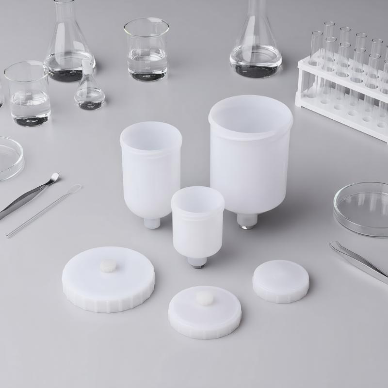 Practical 125/250/600ml Plastic Spray Cup for Paint, Air Gravity Feed with Thread Connector for Spray Gun Components