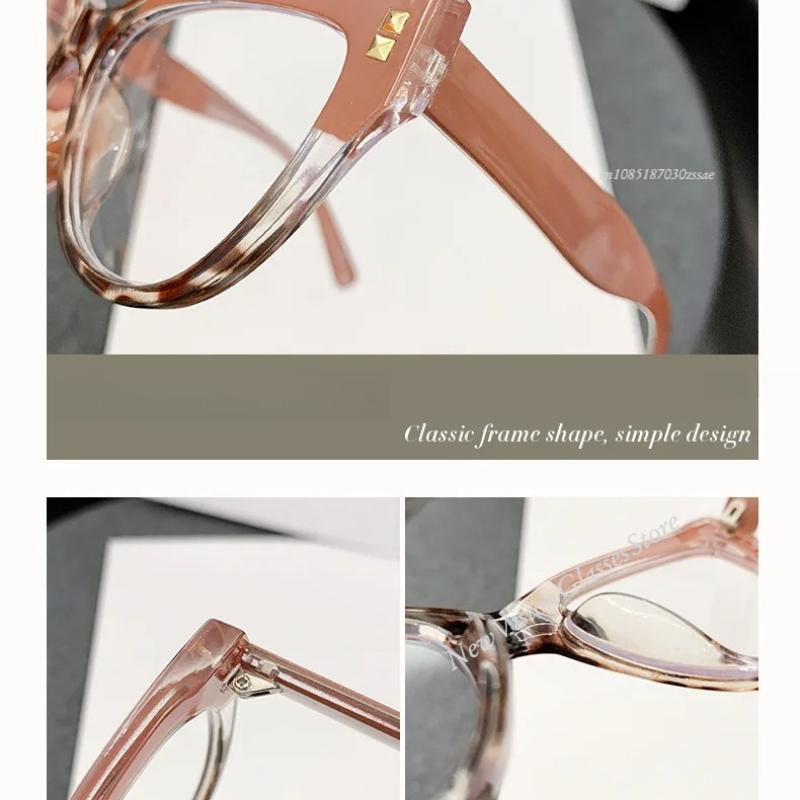 Women's Fashion Oversized Reading Glasses Unisex Luxury Design Presbyopia Plus Diopters Retro Fashion Far Sight Eyeglasses 0+4.0