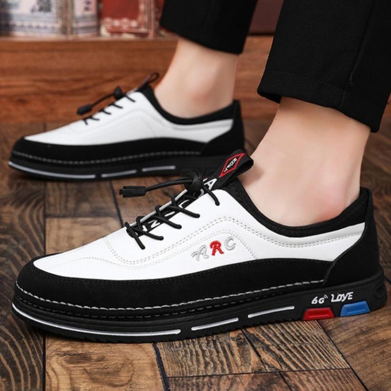 2025 New Men Shoes Breathable Leather Casual Shoe Business Men Shoes Four Seasons Versatile Tide Shoes Zapatillas Hombre