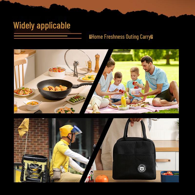 Disposable 3-Compartment Microwavable Food Containers