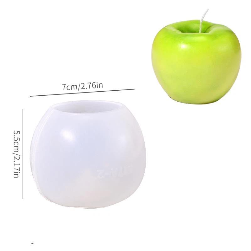 3D Fruit Silicone Candle Molds Food Grade Non-Stick for DIY Baking Candle Soap Home Kitchen Decor Crafts