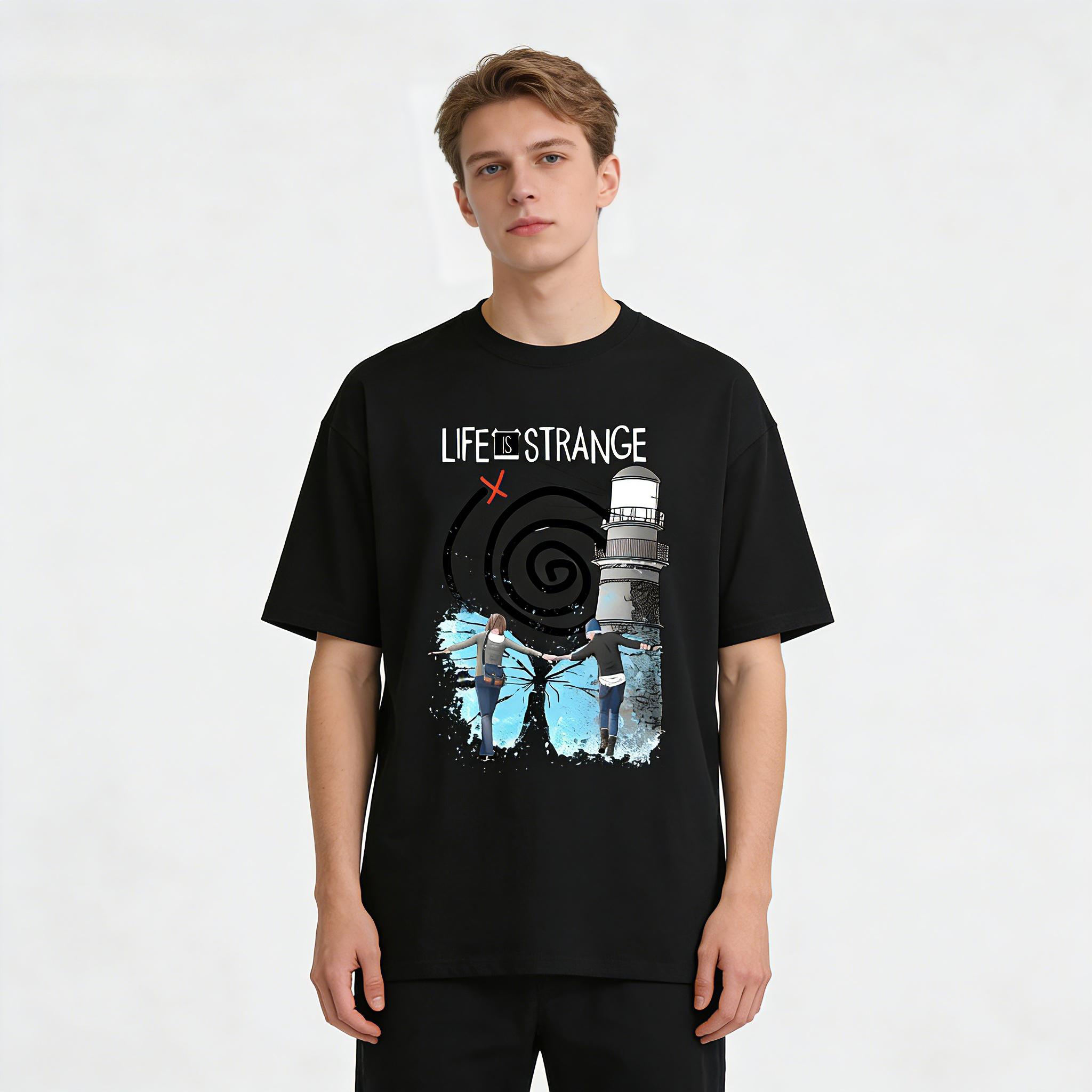 

2026 SpringSummer Special Life Cute Harajuku Casual Cartoon Butterfly Regular Fit Mens and Womens Printed TShirt XL