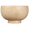 Yamanaka Lacquerware Shirasagi Mokko Soup Shirasagi Bowl Maple Made in Beige Bowl, M, Approx. 11cm, Wood, Natural, Japan,