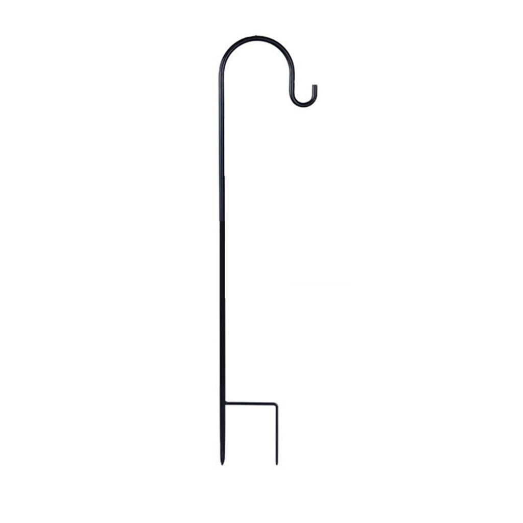 Garden Outdoor Single Hook With Base Single Hook For Plant Baskets Garden Heavy Duty Bird Feeder Pole