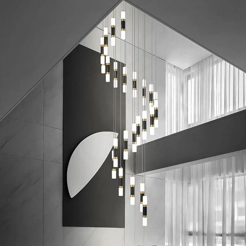 Modern Luxury Double-Head Pendant Light for Bedroom, Living Room, Staircase, and Restaurant