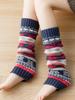 New Fall And Winter Stocking Stocking Medium Long Calf Socks Leg Warmers Warm Socks Christmas Snow Knit Leg Socks