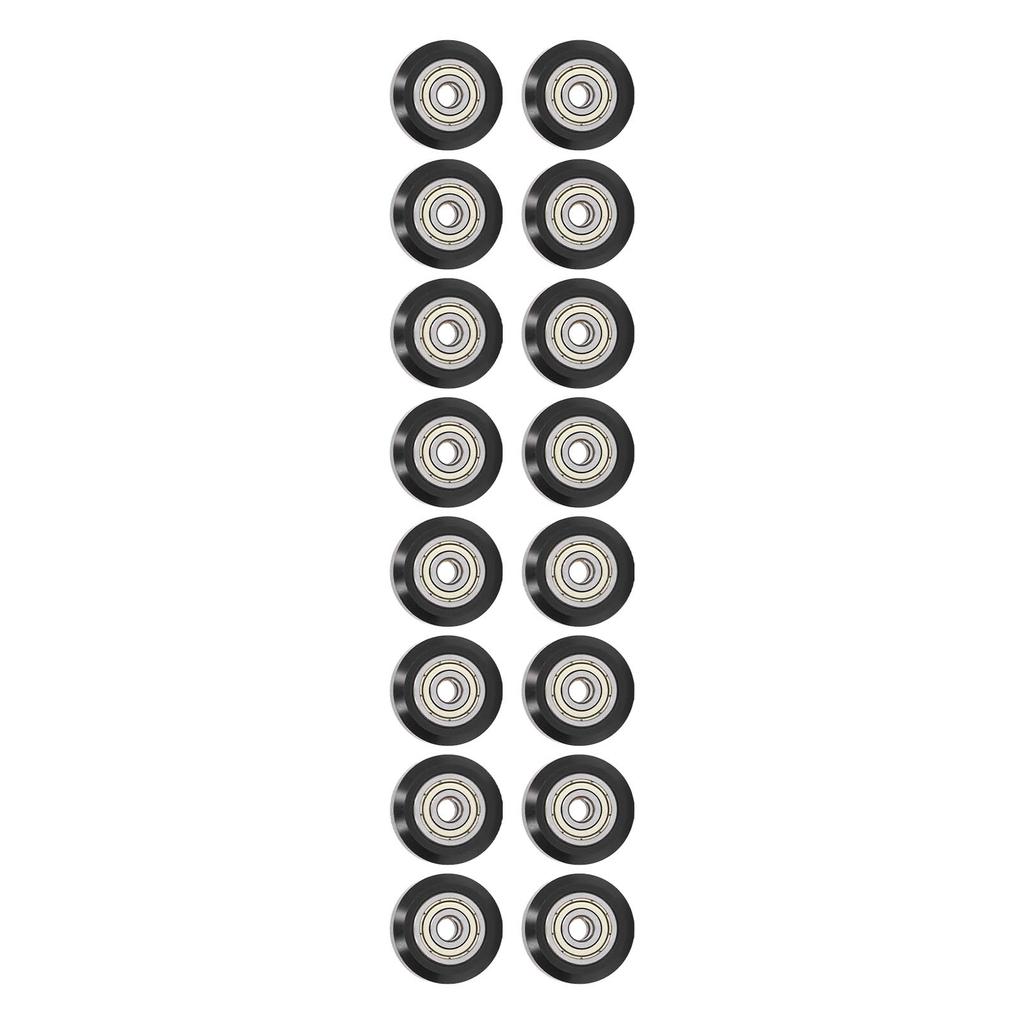 48PCS 3D Printer Pulley Wheel Set Stable Low Friction POM Precise Steel Pulley Set for Printing