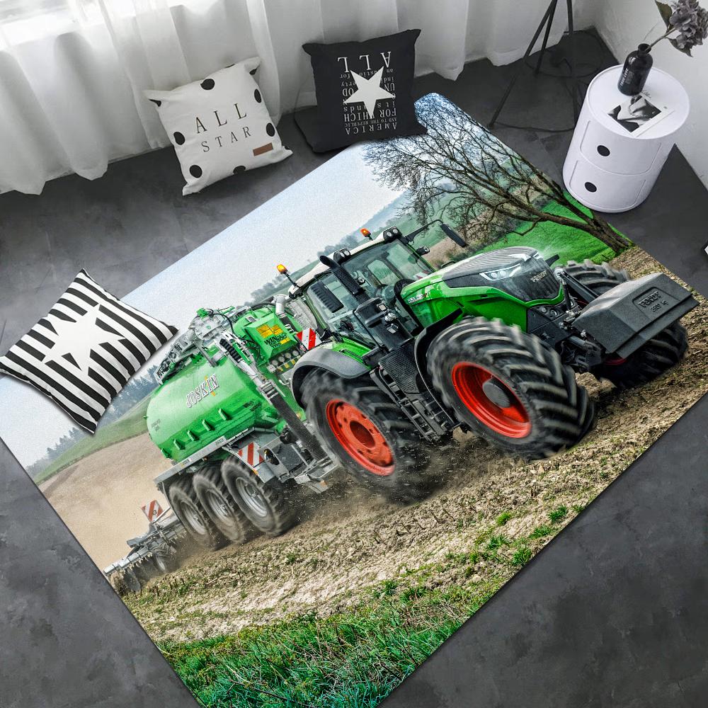Tapete de Chão Retangular Antiderrapante para Trator Agrícola Fendt Casa Macio Tapete de Banho Porta da Frente Tapete Interno Externo Tapete Decorativo para Hotel