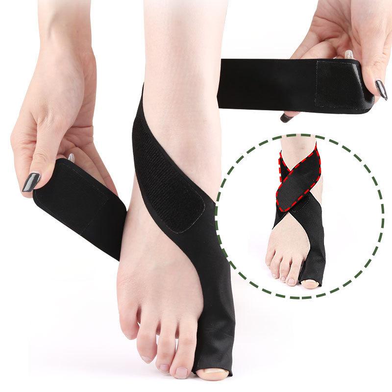 New Day and Night SEBS Big Toe Orthopedic Cover, Hallux Valgus, Toe Splitter, Cross Strap Fit Foot Guard