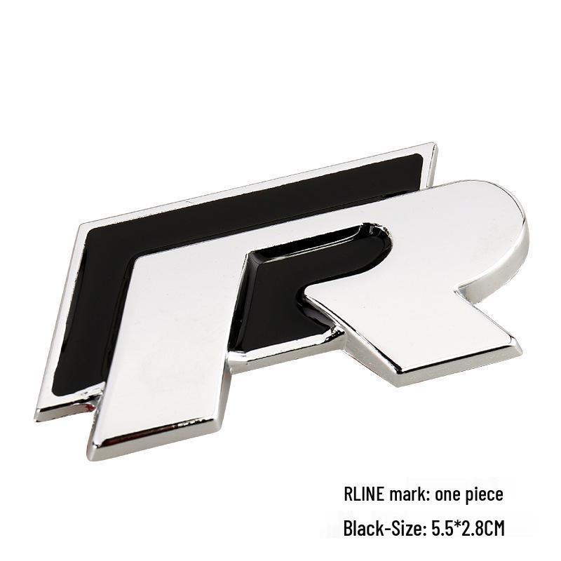 Compatible avec Volkswagen R-line: Autocollant Grille Métallique pour Modèle Dazhong Rline