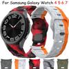 Silicone Strap For Samsung Galaxy Watch 7 6 5 4 40/44mm Football Pattern Bracelet For Galaxy Watch 5 Pro 45mm 6-4 Classic Correa