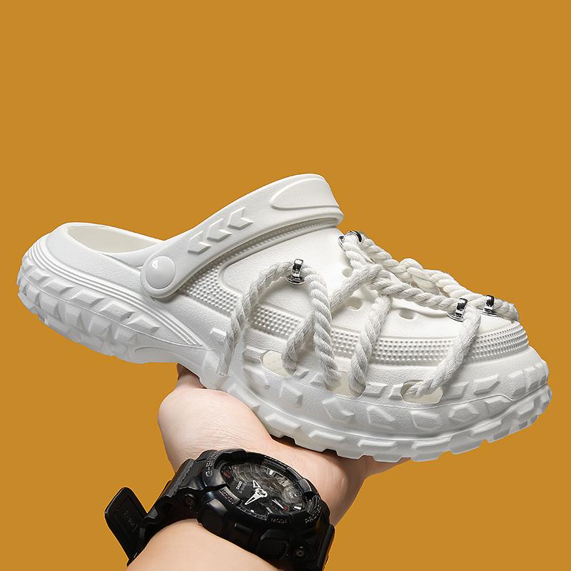 Fashion Designed Men's EVA Waterproof Sandals Thick Bottom DIY Personality Couple's Casual Sandal Mans Beach Slides Outdoor Slippers